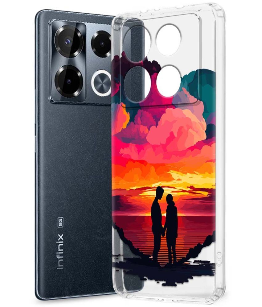     			Fashionury Multicolor Printed Back Cover Silicon Compatible For Infinix Note 40 pro plus 5G ( Pack of 1 )