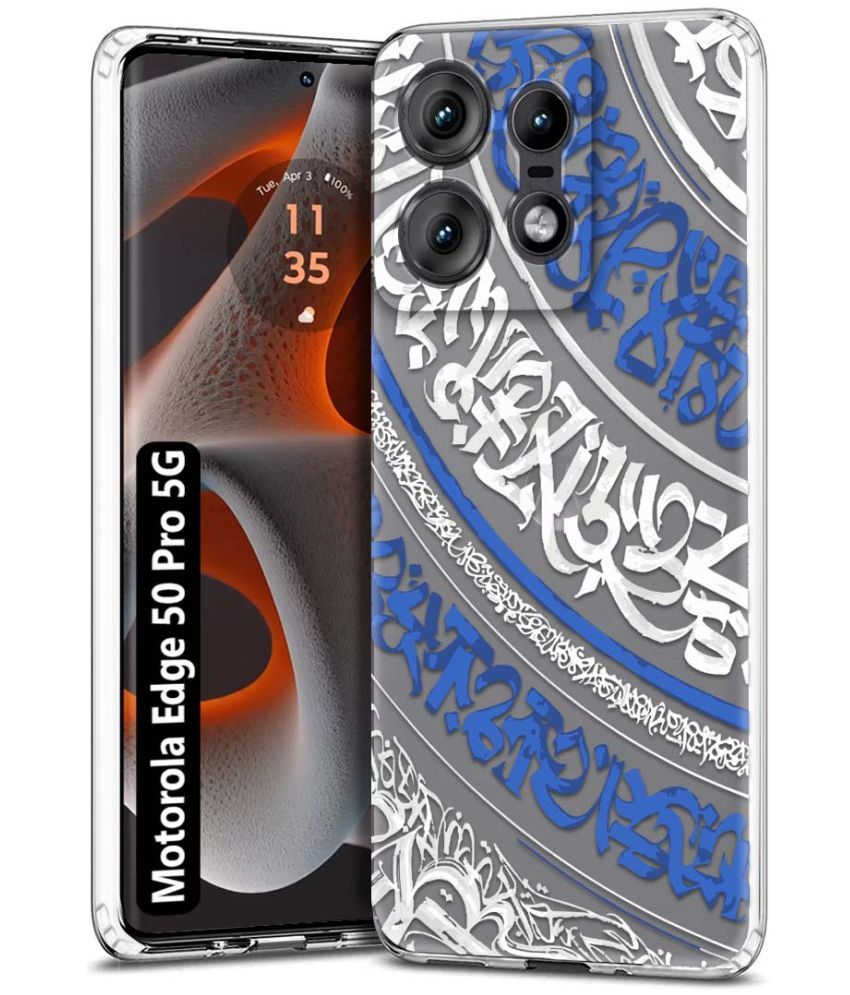     			Fashionury Multicolor Printed Back Cover Silicon Compatible For Motorola Edge 50 Pro 5G ( Pack of 1 )