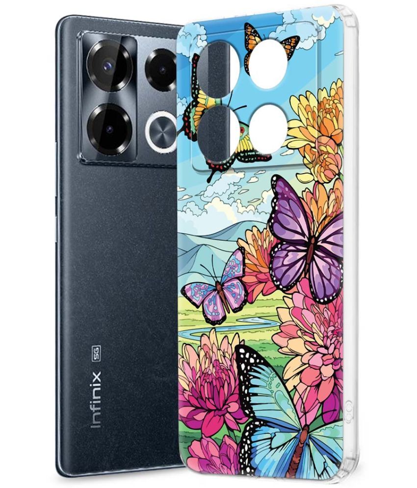     			Fashionury Multicolor Printed Back Cover Silicon Compatible For Infinix Note 40 pro plus 5G ( Pack of 1 )