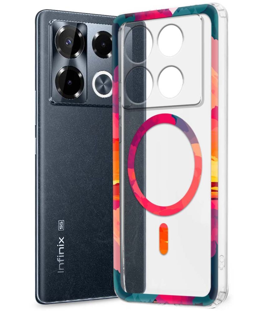     			Fashionury Multicolor Printed Back Cover Silicon Compatible For Infinix Note 40 pro plus 5G ( Pack of 1 )