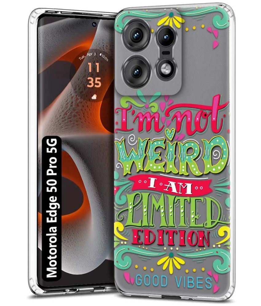     			Fashionury Multicolor Printed Back Cover Silicon Compatible For Motorola Edge 50 Pro 5G ( Pack of 1 )