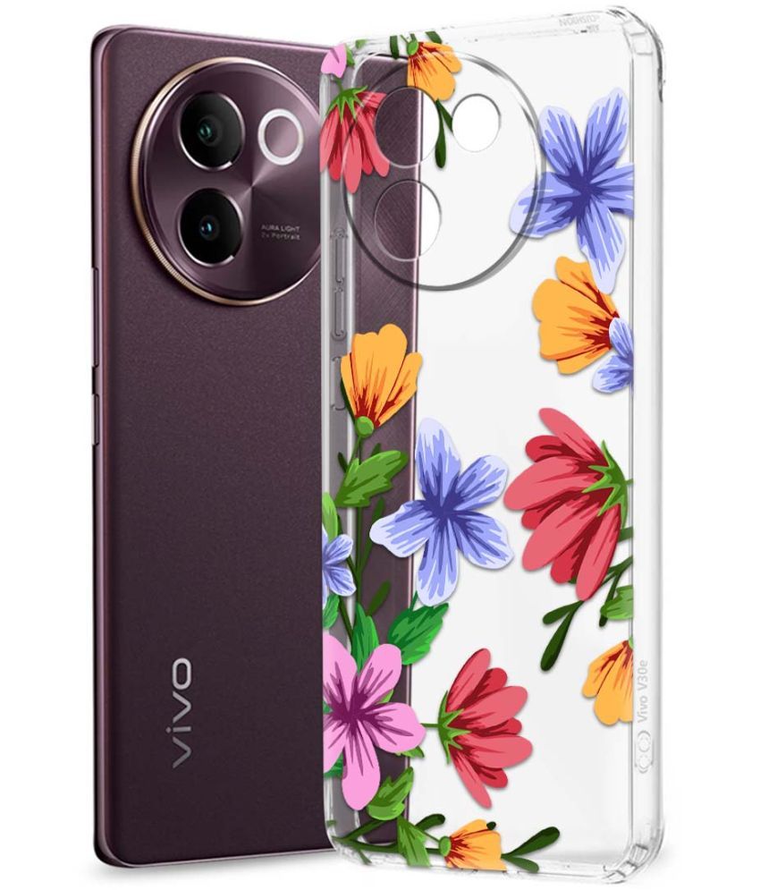     			Fashionury Multicolor Printed Back Cover Silicon Compatible For Vivo V30e 5G ( Pack of 1 )