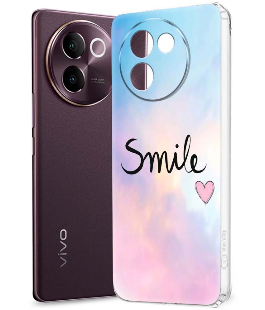     			Fashionury Multicolor Printed Back Cover Silicon Compatible For Vivo V30e 5G ( Pack of 1 )