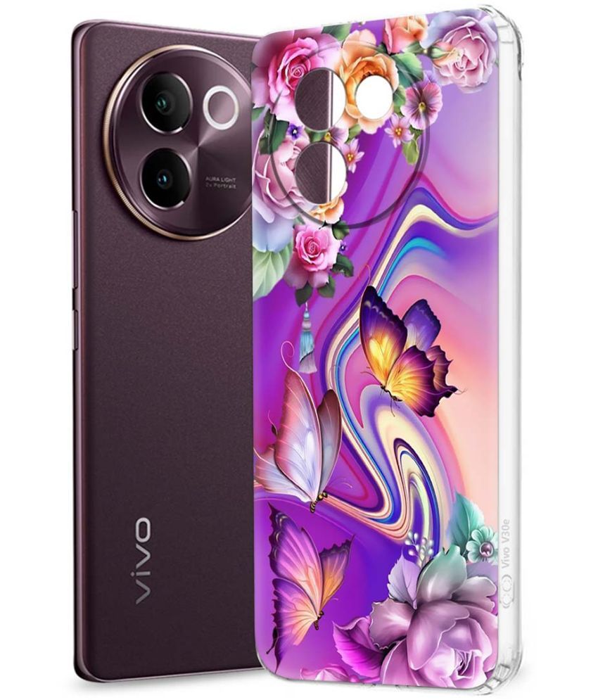     			Fashionury Multicolor Printed Back Cover Silicon Compatible For Vivo V30e 5G ( Pack of 1 )