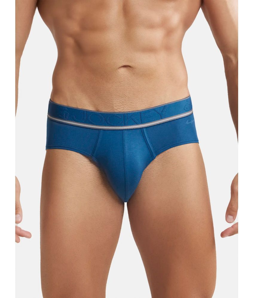     			Pack of 1 Jockey HG15 Men Tencel Micro Modal Elastane Stretch Solid Brief with StayFresh Properties - Poseidon