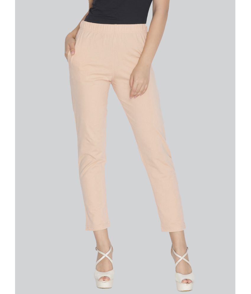     			LYRA - Beige Cotton Women's Pencil Pants ( Pack of 1 )