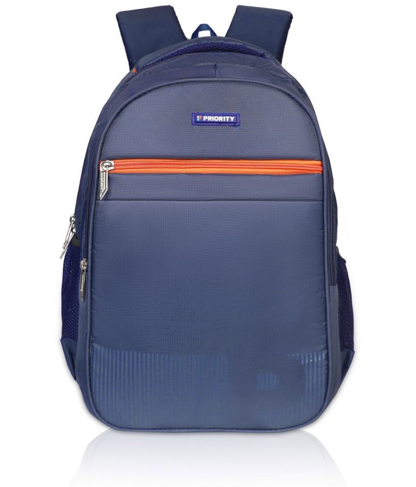     			Priority Blue Polyester Backpack ( 33 Ltrs )