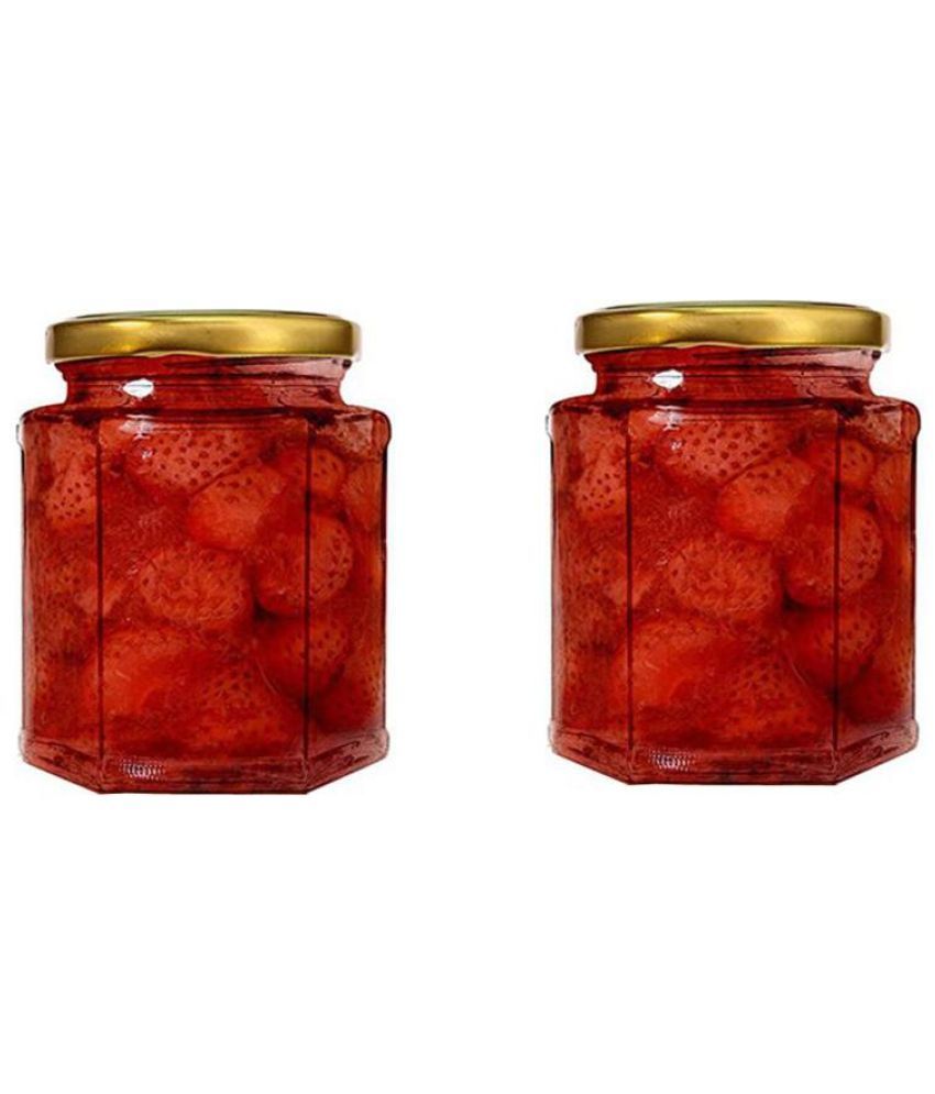     			Somil Glass Container Jar Glass Transparent Utility Container ( Set of 2 )