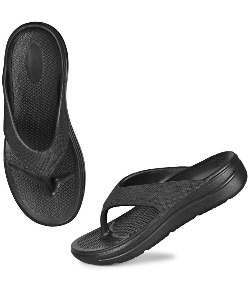     			Stanfield Black Men's Thong Flip Flop