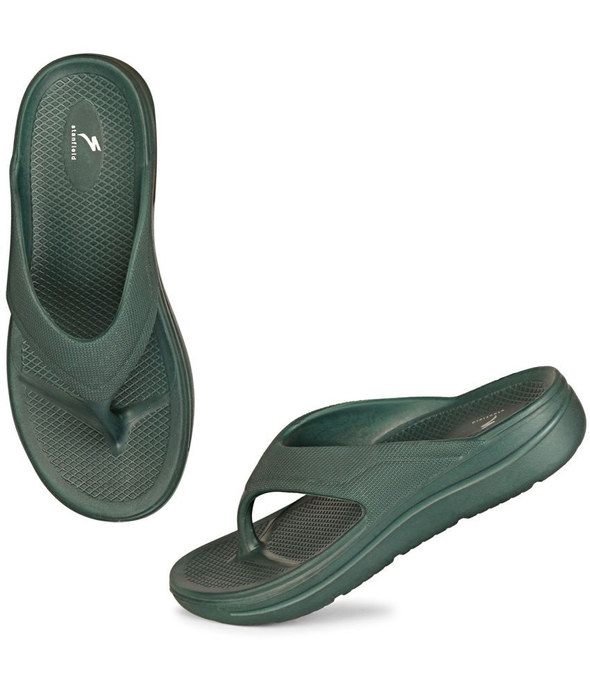     			Stanfield Green Men's Thong Flip Flop