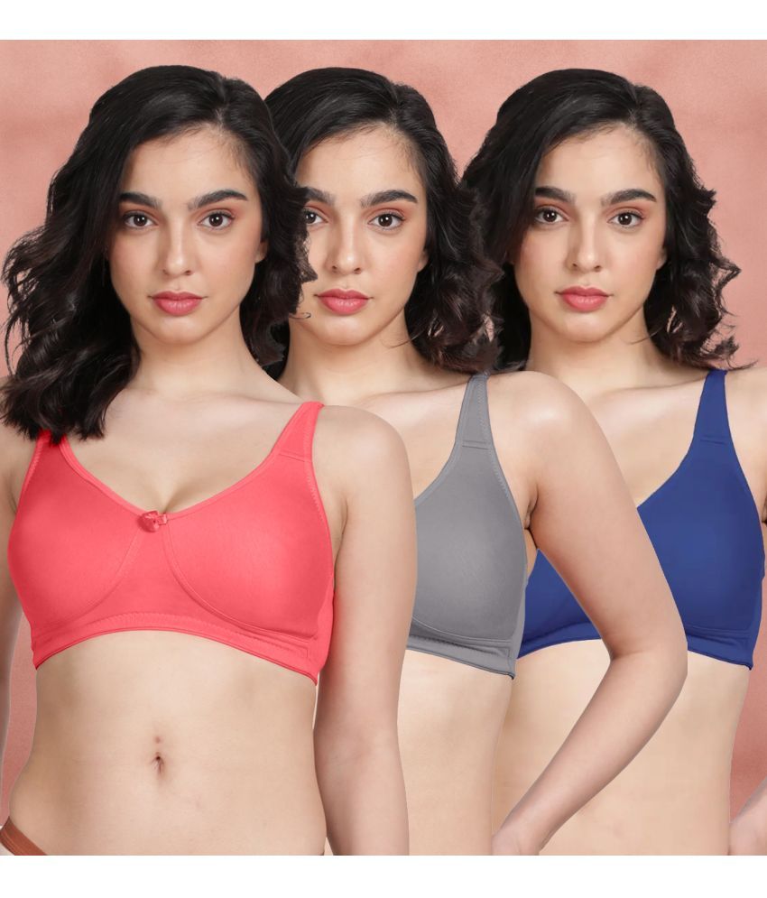     			Susie Pack of 3 Polyester Non Padded Women's Everyday Bra ( Multicolor ) susi-c3b-1968