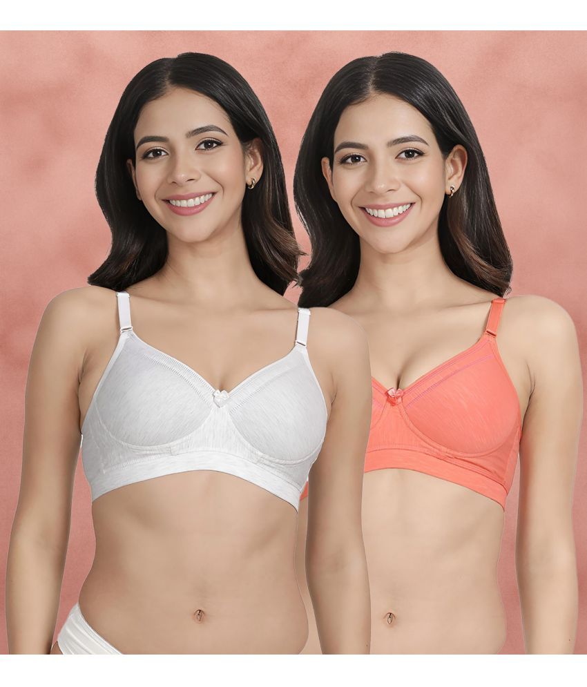     			Susie Pack of 2 Cotton Blend Lightly Padded Women's Everyday Bra ( Pink ) susi-c2b-1477