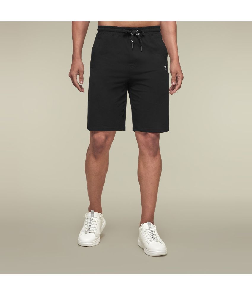     			XYXX Black Cotton Men's Shorts ( Pack of 1 )