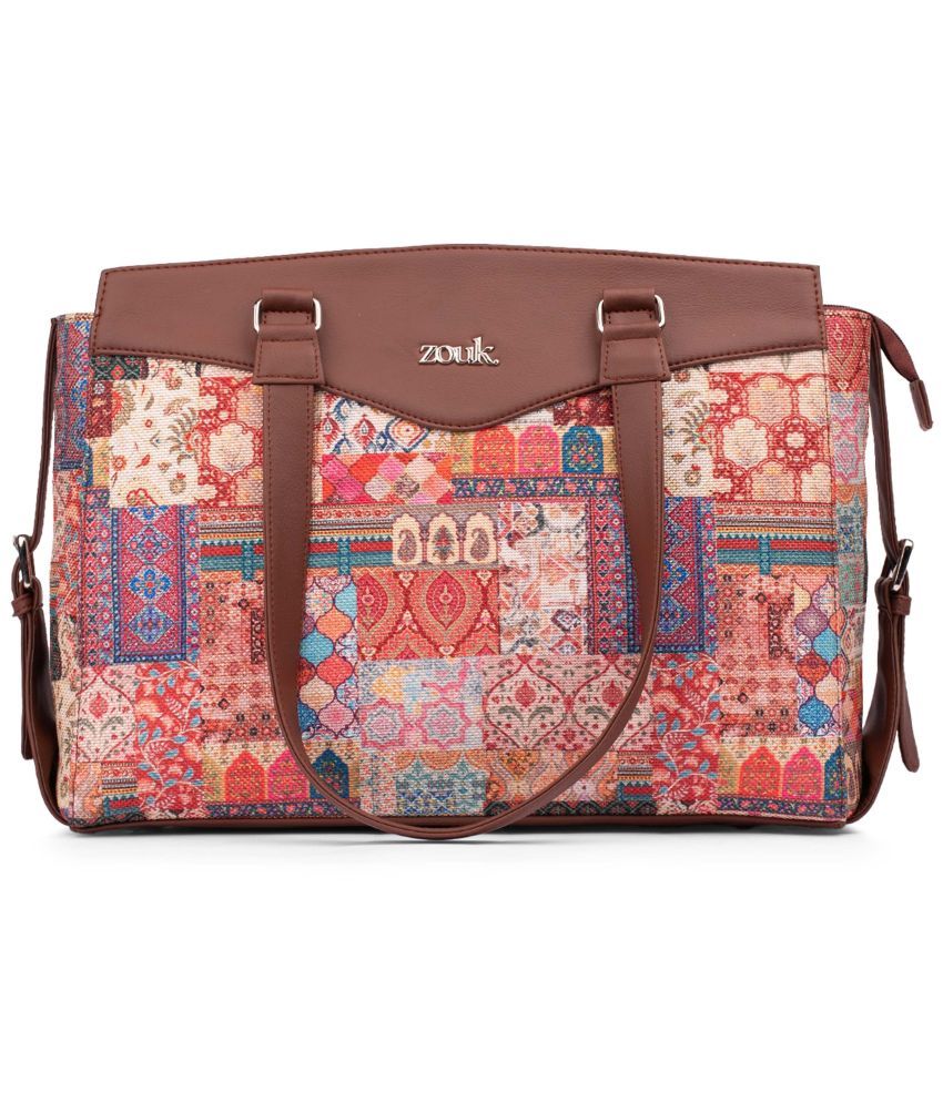     			Zouk Multicolor Jute Shoulder Bag