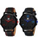 Lorenz Black PU Analog Men's Watch