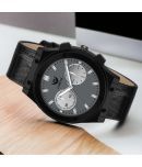 Lorenz Black PU Analog Men's Watch