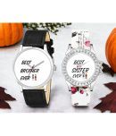 Lorenz Multicolor PU Analog Couple's Watch