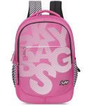 Skybags Pink Polyester Backpack ( 32 litres )