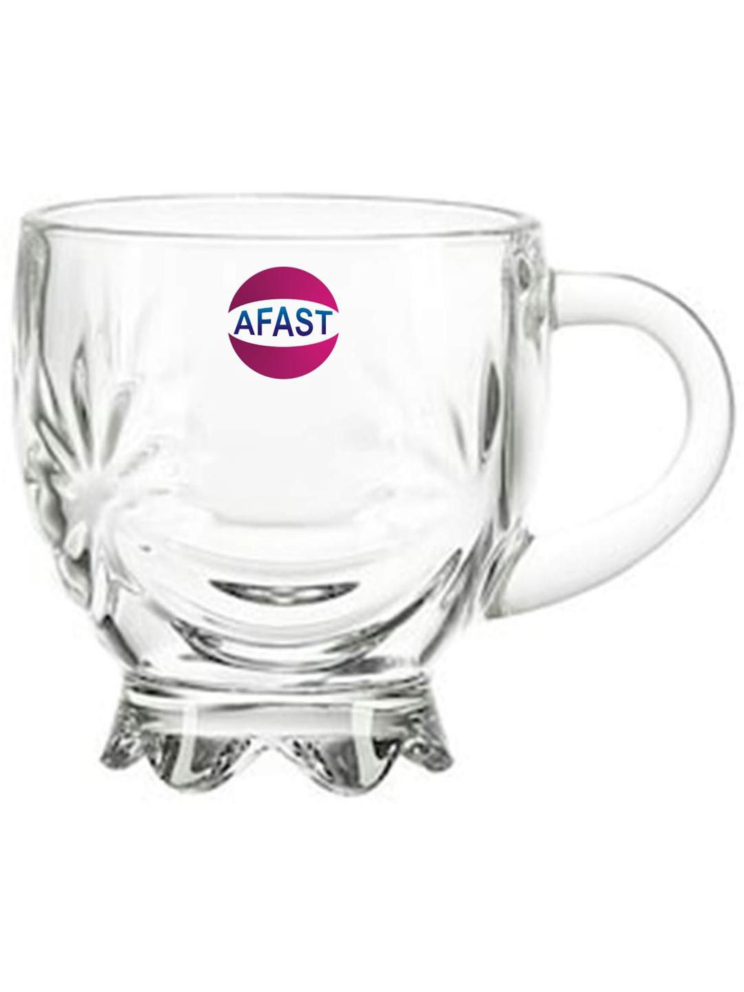    			AFAST Glass Coffee & Tea Cup Floral Glass Tea Cup 100 ml ( Pack of 1 )