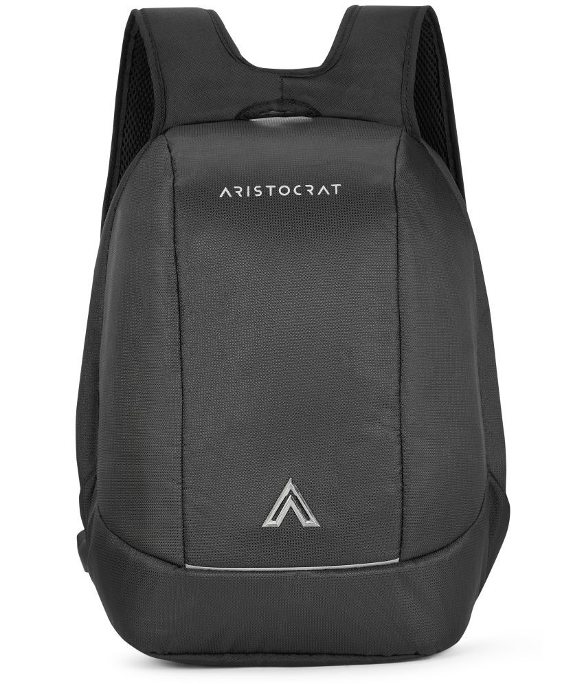     			Aristocrat Black Polyester Backpack ( 25 Ltrs )