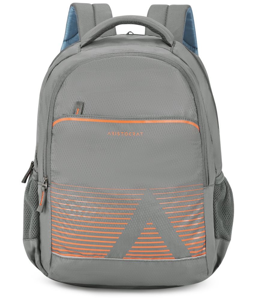     			Aristocrat Grey Polyester Backpack ( 30 Ltrs )