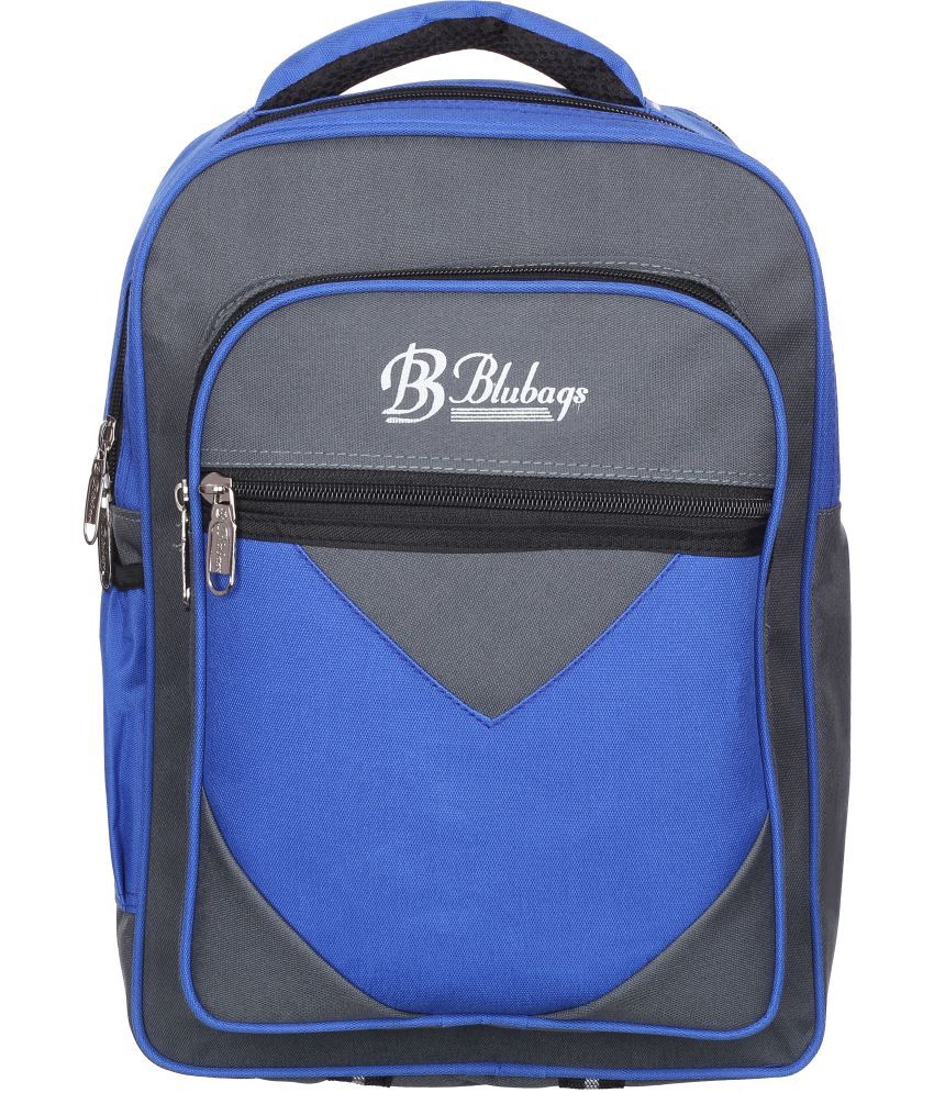     			Blubags Grey Polyester Backpack ( 20 Ltrs )