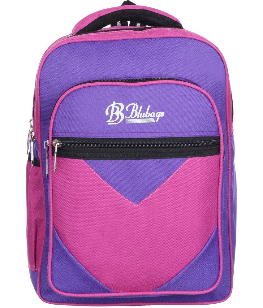     			Blubags Purple Polyester Backpack ( 20 Ltrs )