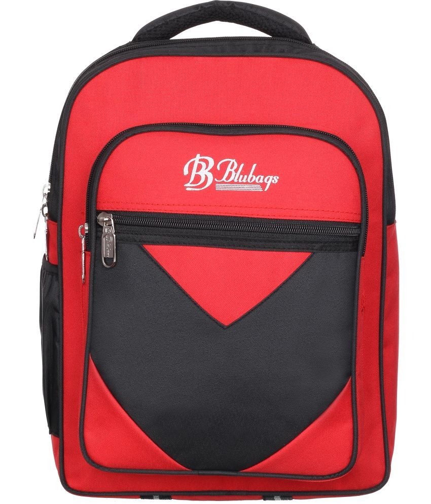     			Blubags Red Polyester Backpack ( 20 Ltrs )