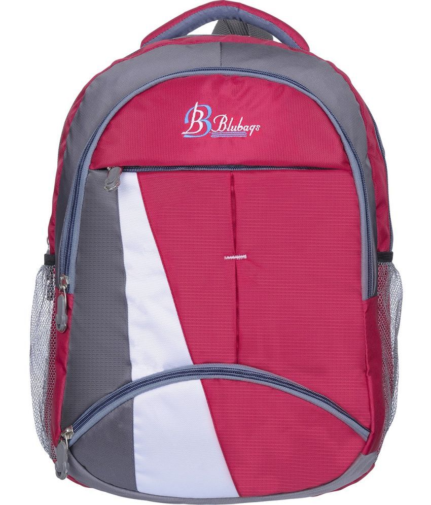     			Blubags Red Polyester Backpack ( 36 Ltrs )