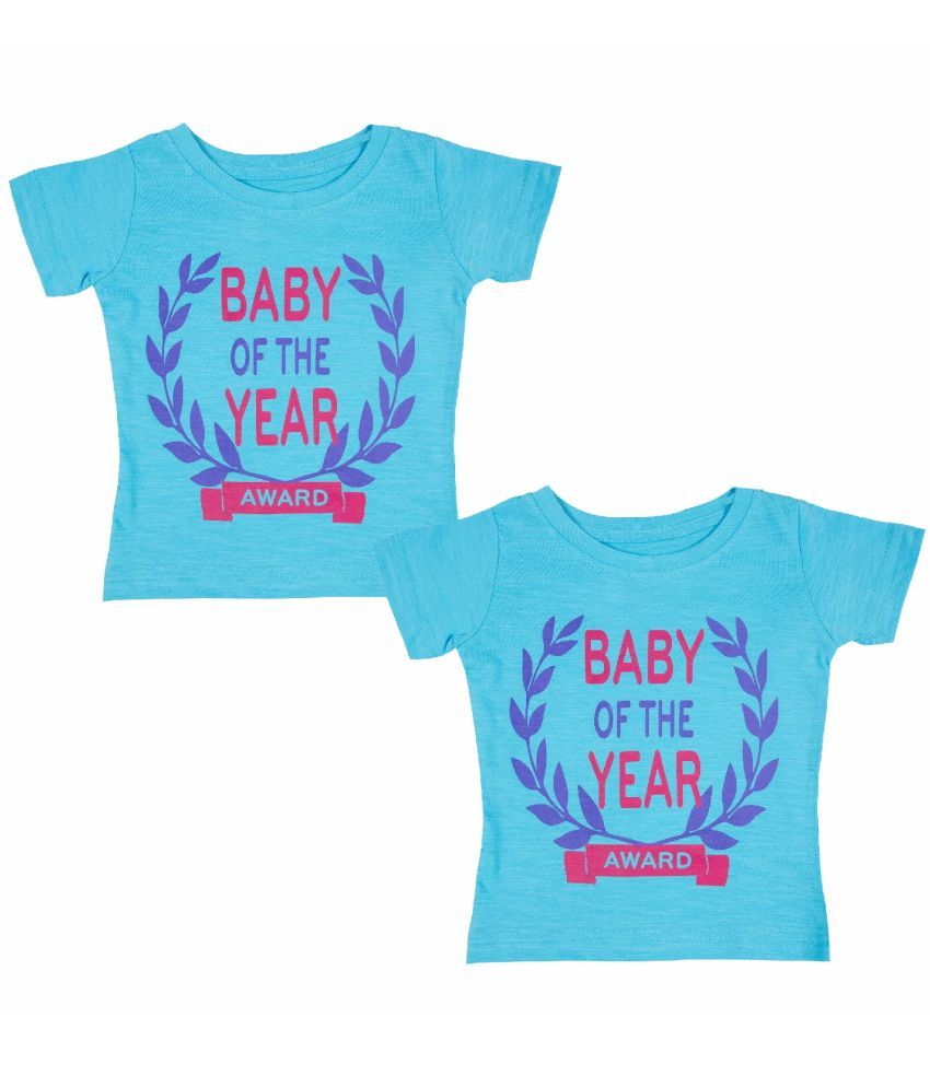     			Bodycare Blue Baby Girl T-Shirt ( Pack of 2 )