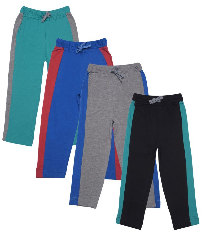     			Dollar Champion Kidswear Pack of 4 Boys Cotton Trackpant ( Multi )