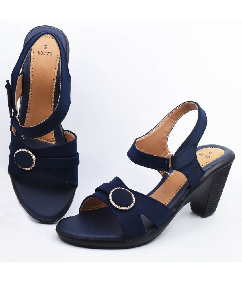     			HardForce Blue Women's Sandal Heels