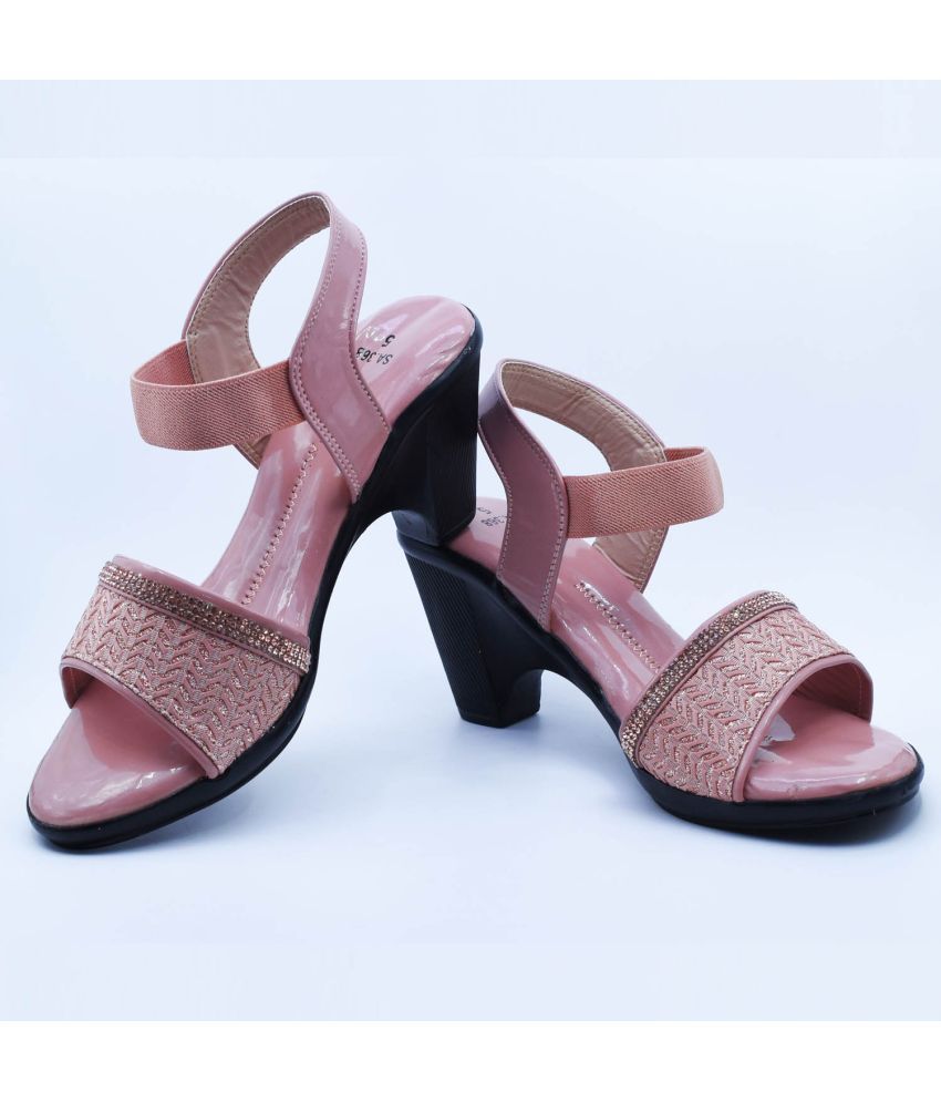     			HardForce Pink Women's Sandal Heels