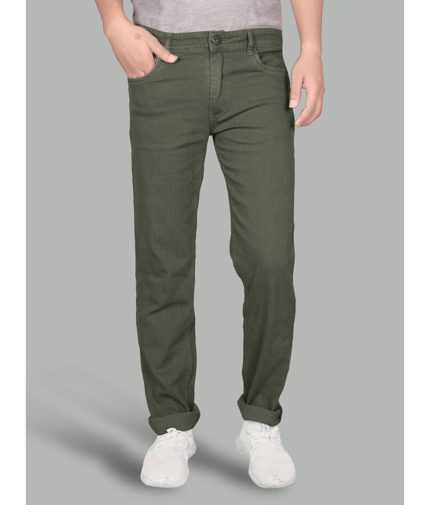     			JB JUST BLACK Regular Fit Cuffed Hem Men's Jeans - Lime Green ( Pack of 1 )