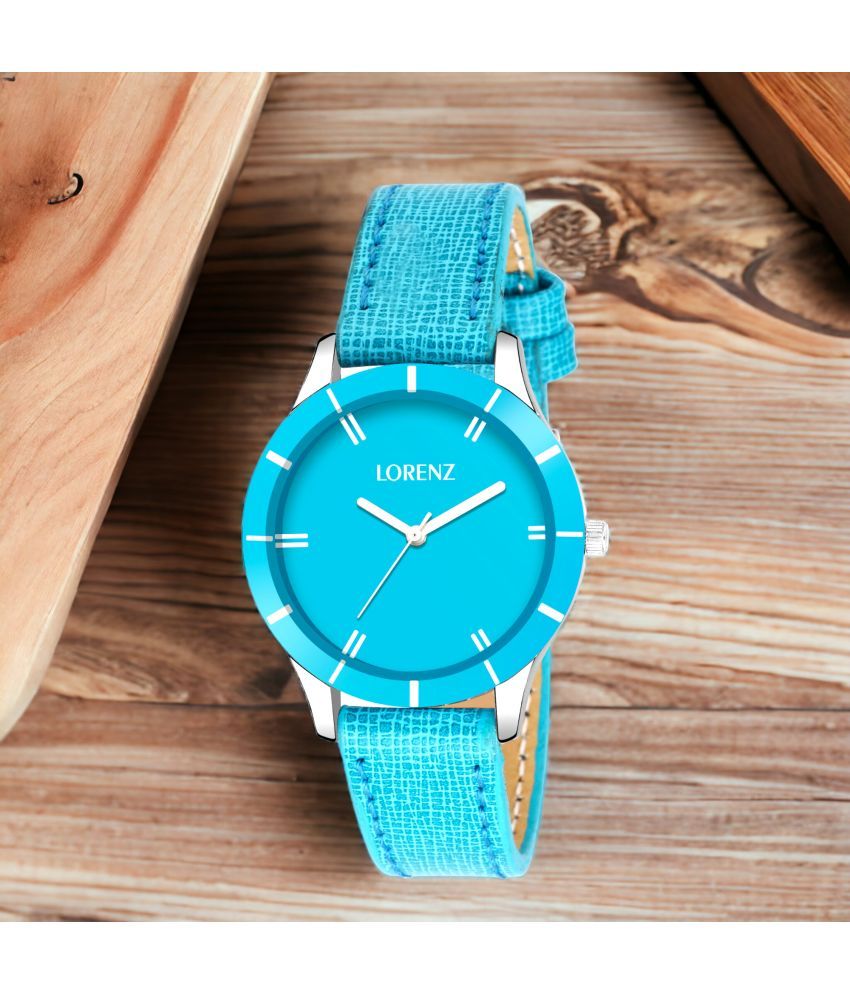     			Lorenz Green PU Analog Womens Watch