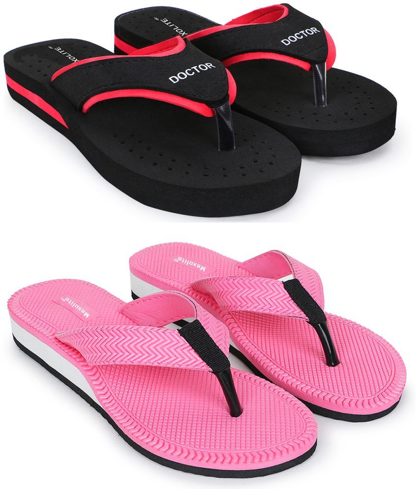     			Mexolite Red Women's Thong Flip Flop