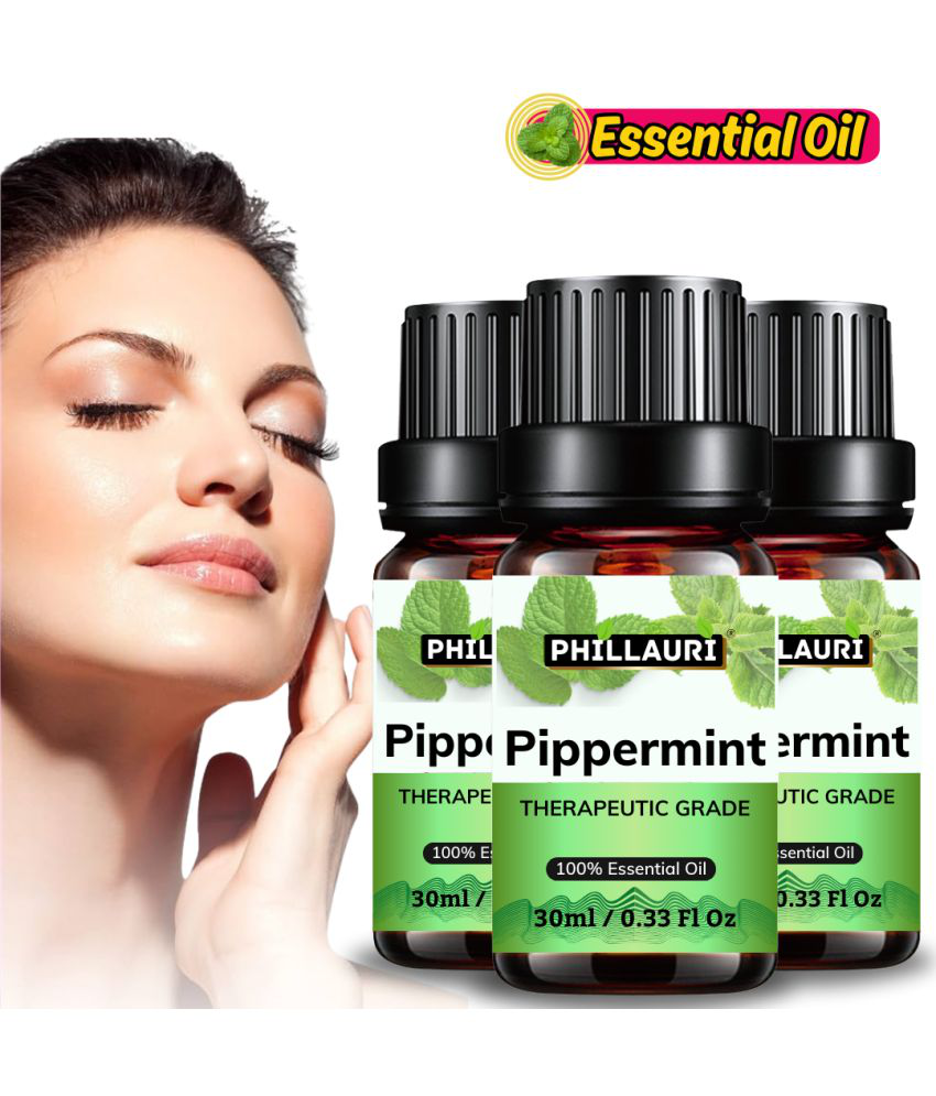     			Phillauri Peppermint Others Essential Oil Floral With Dropper 90 mL ( Pack of 3 )