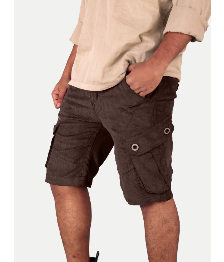     			Radprix Brown Cotton Men's Cargos ( Pack of 1 )