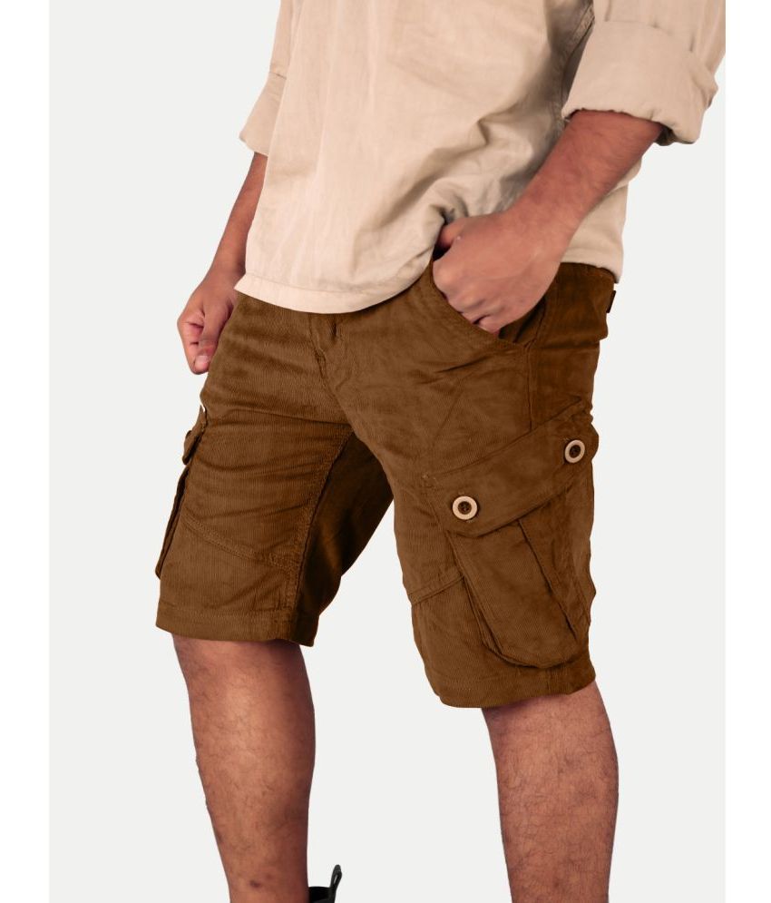     			Radprix Brown Cotton Men's Cargos ( Pack of 1 )