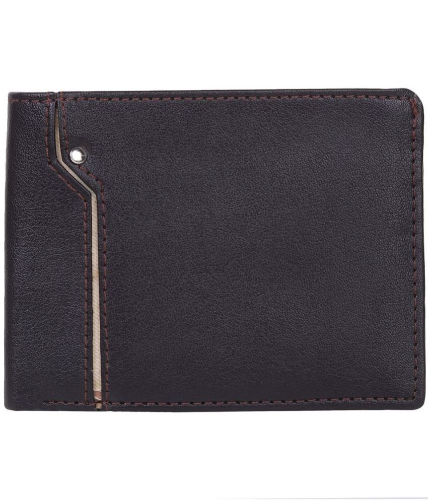     			SUNSHOPPING Black Faux Leather Men's Regular Wallet ( Pack of 1 )