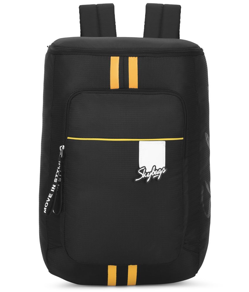     			Skybags Black Polyester Backpack ( 18 Ltrs )