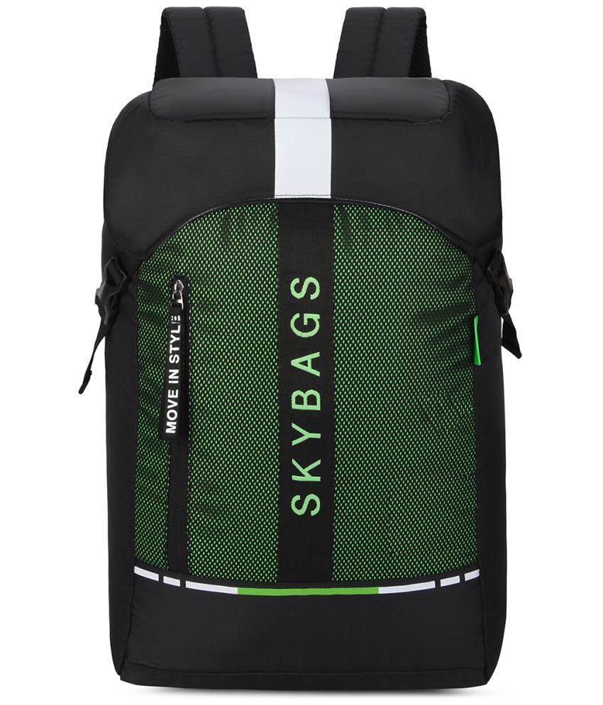     			Skybags Black Polyester Backpack ( 25 Ltrs )