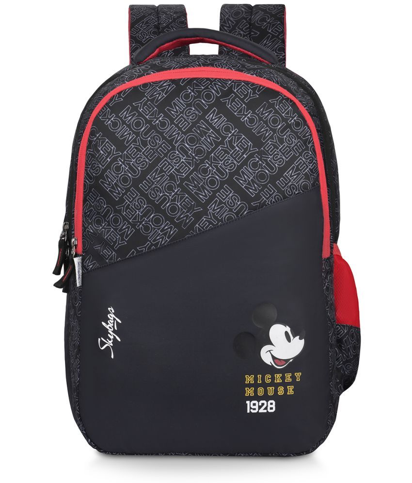     			Skybags Black Polyester Backpack ( 30 Ltrs )