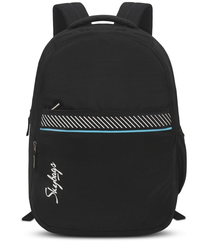     			Skybags Black Polyester Backpack ( 32 Ltrs )