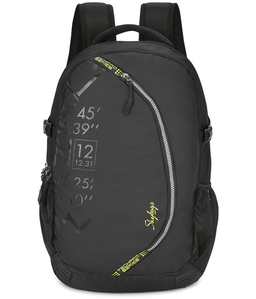     			Skybags Black Polyester Backpack ( 35 Ltrs )