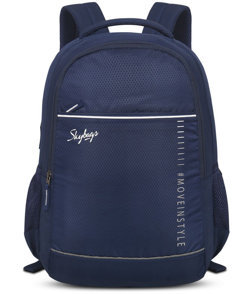     			Skybags Blue Polyester Backpack ( 22 Ltrs )