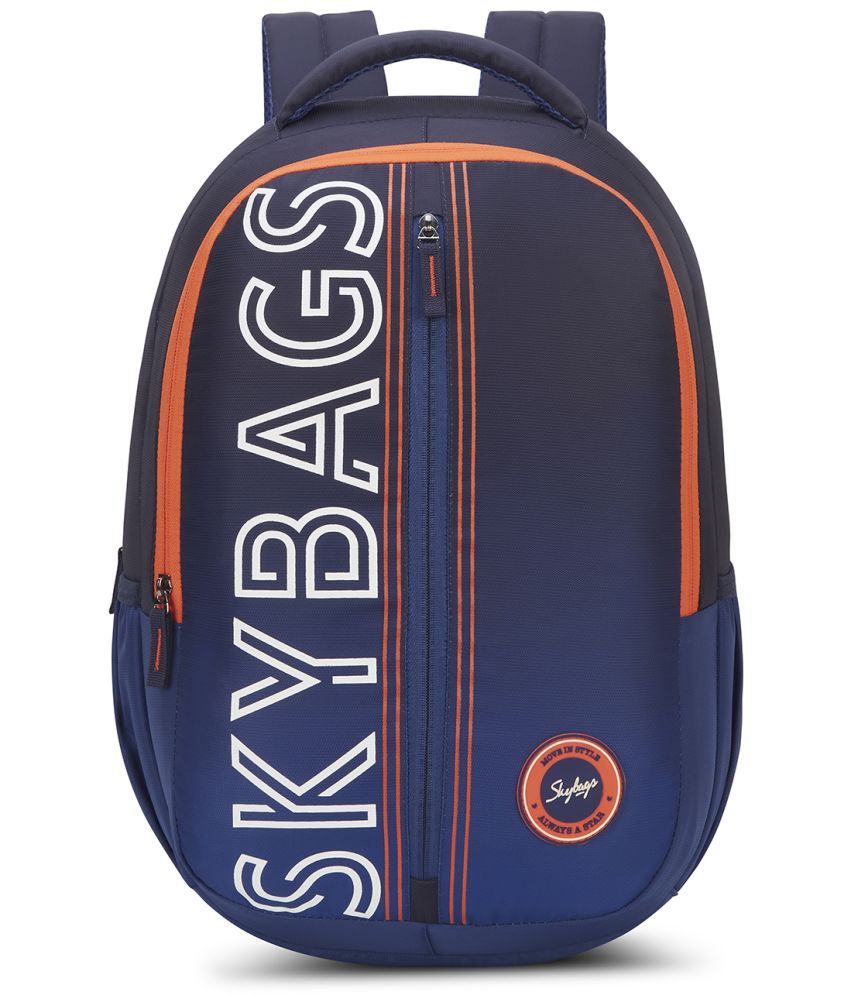     			Skybags Blue Polyester Backpack ( 30 Ltrs )