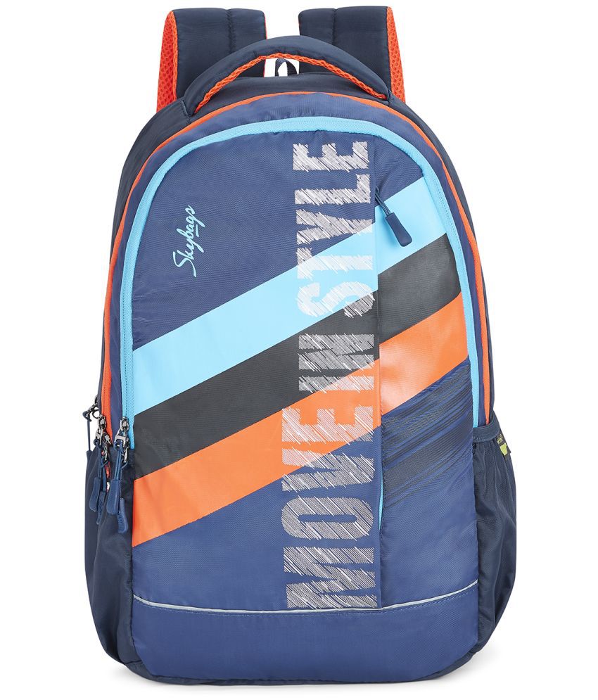     			Skybags Blue Polyester Backpack ( 35 Ltrs )