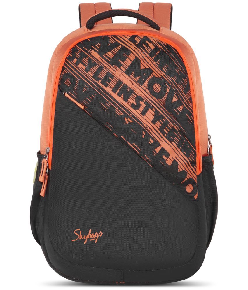     			Skybags Orange Polyester Backpack ( 22 Ltrs )