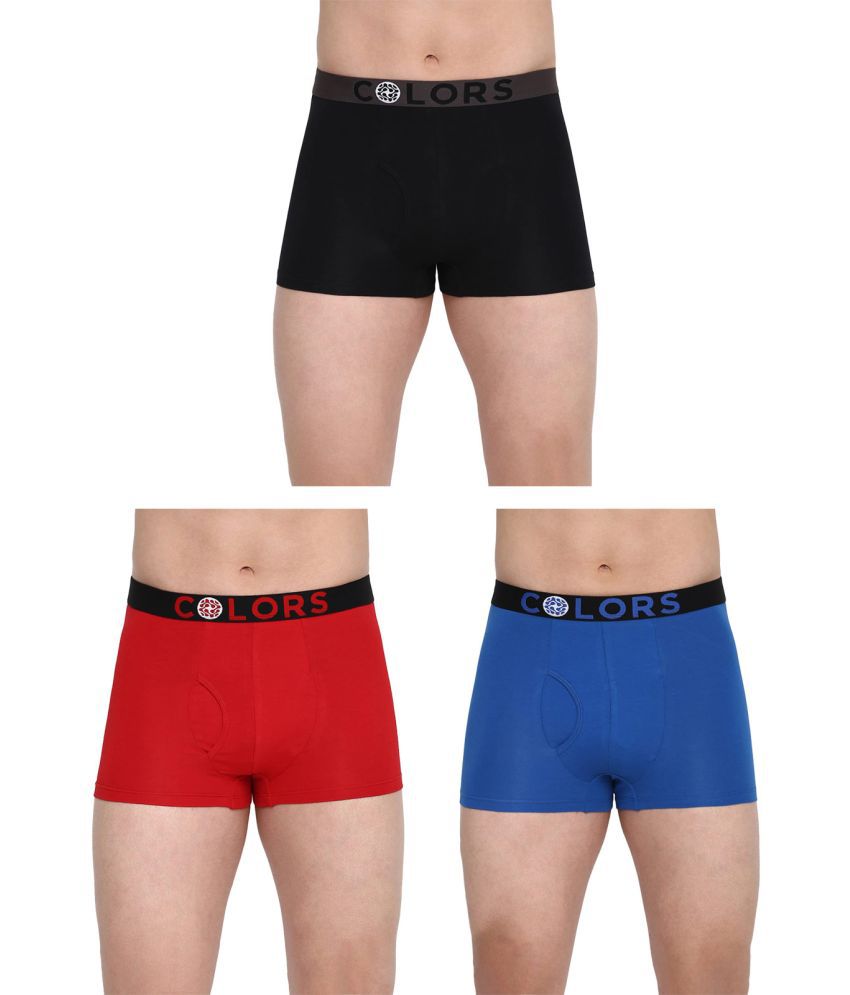     			COLORS by Rupa Frontline Multicolor Cotton Men's Trunks ( Pack of 3 )